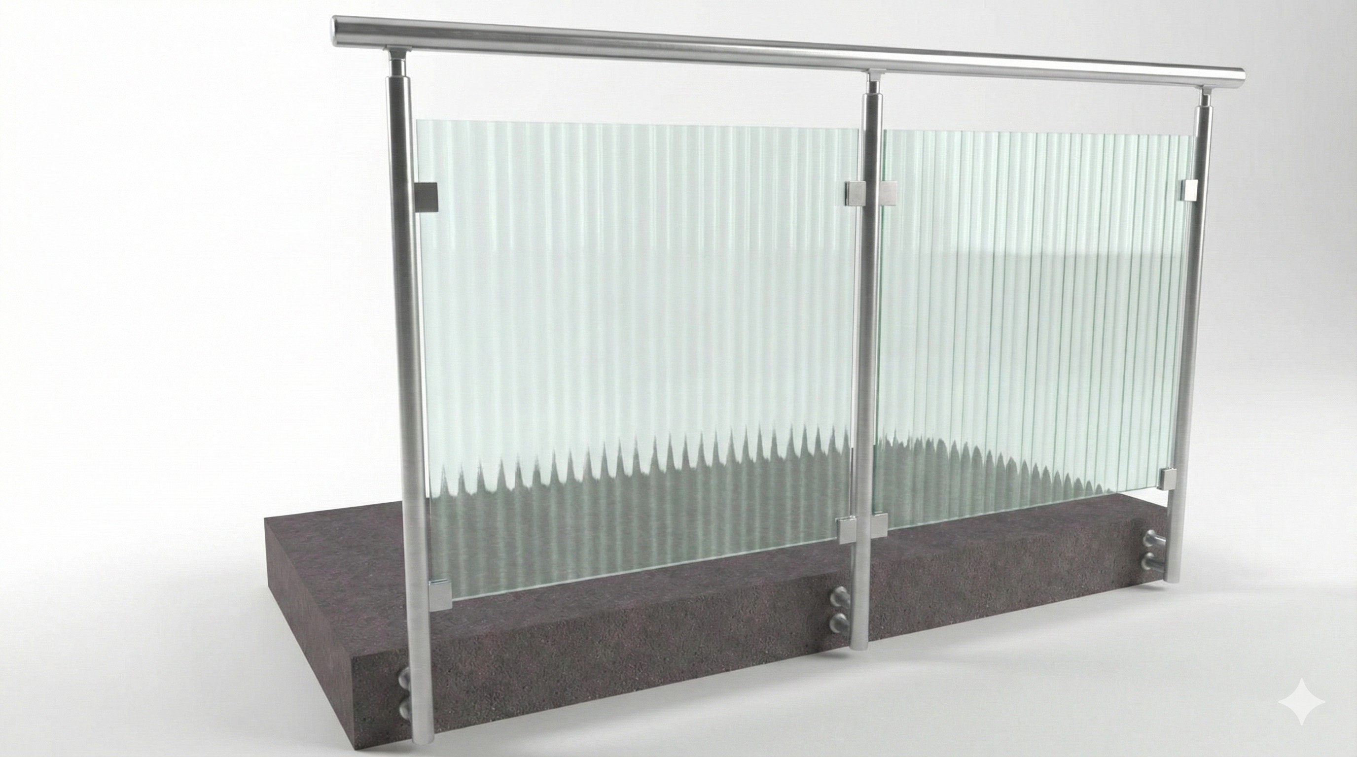 Hliníkové zábradlie s výplňou - bočné kotvenie (orientačná cena)